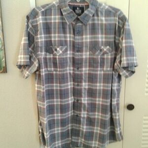 Mens Nautica Jean's Co Button Down Shirt Sleeve Shirt